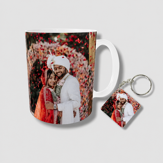 Photo Mug and Keychain | Ceramic Coffee Mug & Keychain