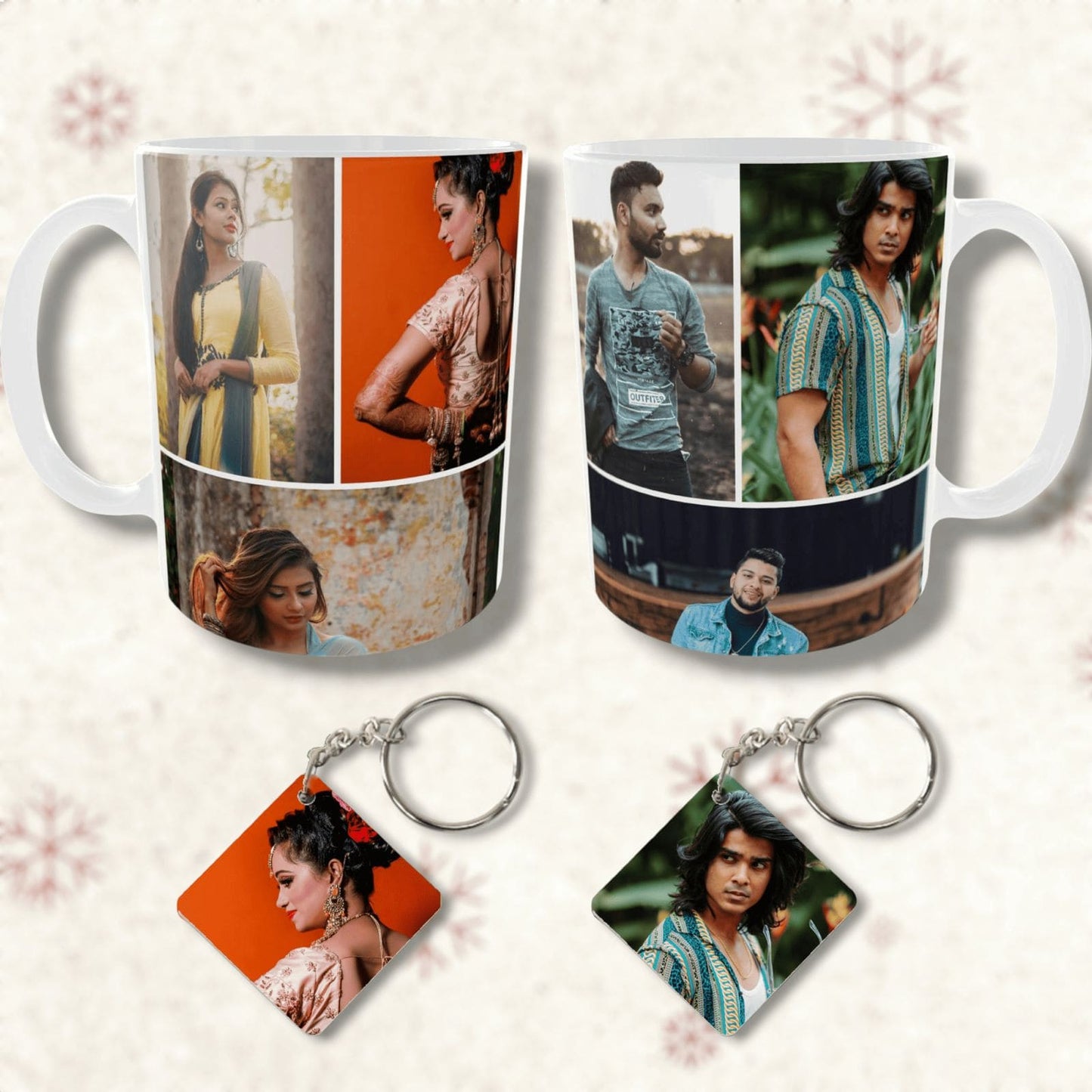 Set of 2 Photo Mug & Keychain Combo